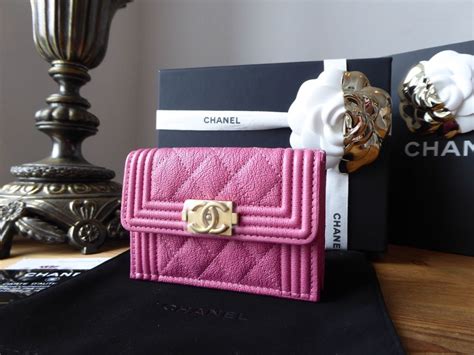 chanel le boy wallet pink|boy Chanel small flap wallet.